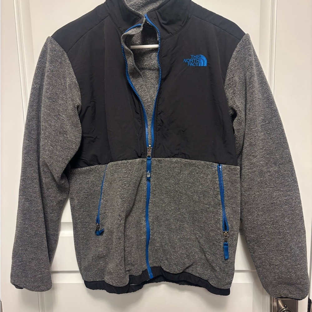 The North Face Gray Jacket with Blue Detail - Picture 1 of 3